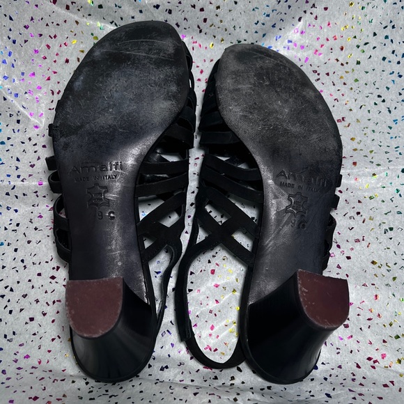 Amalfi Nestra Black Slingback Heels - Picture 6 of 8